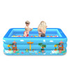 Household Indoor and Outdoor Amusement Park Pattern Children Square Inflatable Swimming Pool, Size:210 x 135 x 55cm