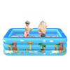 Household Indoor and Outdoor Amusement Park Pattern Children Square Inflatable Swimming Pool, Size:150 x 110 x 50cm