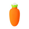 Carrot-Shaped Silicone Water Injection Warm Water Bag Winter Leak-Proof And Explosion-Proof Hand Warmer(Orange)