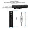3.5mm Lavalier Bluetooth Audio Receiver with Metal Adapter(Black)