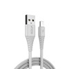 GOLF GC-64m Micro USB to USB 3A Fast Charging USB Data Cable for Galaxy, Huawei, Xiaomi, HTC, Sony and Other Smartphones (White)