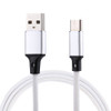 1m 2A Output USB to USB-C / Type-C Nylon Weave Style Data Sync Charging Cable, For Galaxy S8 & S8 + / LG G6 / Huawei P10 & P10 Plus / Xiaomi Mi 6 & Max 2 and other Smartphones(White)