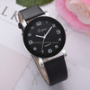 Lvpai P383 Black Dial Number Quartz Watch(Black)