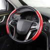 Car Universal Carbon Fiber Steering Wheel Cover (Red)