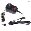 C5 3-12V 12W Adjustable Voltage Regulated Switch Power Supply Power Adapter Multifunction Charger With DC Tips(US Plug)