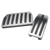 2 in 1 Car Non-Slip Pedals Foot Brake Pad Cover Set for Tesla Model S / X (Silver)