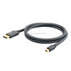 Mini&#160;DP Male to 8K DisplayPort 1.4 Male HD Braided Adapter Cable, Cable Length: 2m