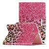 For Samsung Galaxy Tab E 9.6 / T560 Painted Pattern Horizontal Flip Leather Case with Holder(Leopard Powder Sand)