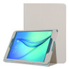 Litchi Texture Horizontal Flip Solid Color Leather Case with Two-Folding Holder for Galaxy Tab A 9.7 / T550(White)