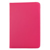 Litchi Texture 360 Degree Rotating Leather Case with Holder for Galaxy Tab A 8.0 / T350 / T355C(Magenta)