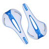 YAFEE YF-1018 Mountain Bike Saddle Bicycle Riding Saddle Bicycle Saddle(White Blue)