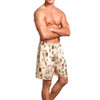 Summer Loose Home Thin Boxer Shorts Pajama Pants for Men, Size:XXL(Oracle Yellow)