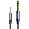 USAMS US-SJ539 3.5mm to 6.35mm Aluminum Alloy Audio Cable, Length: 1.2m