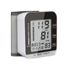JZ-251A Household Automatic Electronic Sphygmomanometer Smart Wrist Blood Pressure Meter, Shape: Voice Broadcast(Black White)