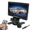 7.0 inch Car Monitor / Surveillance Cameras Monitor with Adjustable Angle Holder & Remote Controller, Dual Video Input
