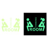 3 PCS Toilet Door Decoration Waterproof Self-Adhesive Luminous Sticker，Model： YG-1-028