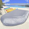 Waterproof Dust-Proof And UV-Proof Inflatable Rubber Boat Protective Cover Kayak Cover, Size: 380x94x46cm(Grey)