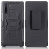 For Galaxy Note10 PC + Silicone Back Clip Sliding Sleeve Protective Case(Black)