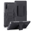 For Galaxy Note10 PC + Silicone Back Clip Sliding Sleeve Protective Case(Black)