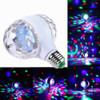 E27 6W LED Double Head Colorful Bulb Rotating Magic Ball Stage Light Laser Projection Lamp