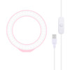 PULUZ 4.7 inch 12cm USB White Light LED Ring Vlogging Photography Video Lights(Pink)