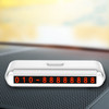 2 PCS One-Click Automatic Hiding Temporary Parking Signs For Cars(White - Red Numbers)