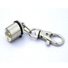 New Style Cylinder Shaped Pet Dog Two Colors Blinking Pendant Hanging Ornament(Grey)