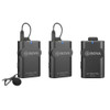 BOYA BY-WM4 Pro K2 Dual-Channel Digital Wireless Lavalier Microphone System with Transmitter and Receiver for Smartphones and Cameras (Black)