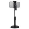 PULUZ Round Base Desktop Mount with Phone Clamp, Adjustable Height: 18cm-28cm