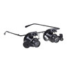 20X Glasses Type Watch Repair Loupe Magnifier with LED Light(Black)