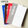 10 PCS 100 Pages A5 Soft Cover Diary Notebook Office Supply, Random Color Delivery