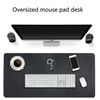 Multifunction Business Double Sided PU Leather Mouse Pad Keyboard Pad Table Mat Computer Desk Mat, Size: 90 x 45cm(Silver Grey)