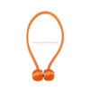 2 PCS Fashion Woven Punch-Free Beef Tendon Magnetic Buckle Curtain Strap(Orange)