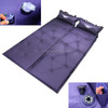 Automatic Inflatable Sleeping Pad Moisture Proof Pad with Pillow(Purple)