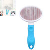 Pet Cat and Dog Hair Removal Beauty Modeling Comb Automatic Hair Loss Self-cleaning Needle Comb(Green)