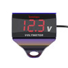 SUMOCHEPIN SMCP101 8-150V Motorcycle Modified Voltmeter LED Digital Display Electric Pressure Meter, Colour: Colorful Bracket+Red Voltmeter