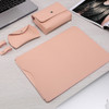 Locked Side Laptop Liner Bag For MacBook Air 11.6 inch A1465 / A1370(4 In 1 Light Pink)