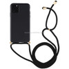 For iPhone 11 TPU Anti-Fall Mobile Phone Case With Lanyard (Black)
