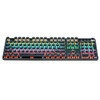 MSEZ HJK820A-7 104-keys Electroplated Transparent Character Punk Keycap Colorful Backlit Wired Mechanical Gaming Keyboard with Dual-mode Knob, Cable Length: 1.6m