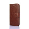 For Meizu 18 Crystal Texture Horizontal Flip Leather Case with Holder & Card Slots & Wallet(Brown)