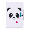 For 8 inch Tablet PC Universal Colored Drawing Horizontal Flip PU Leather Case with Holder & Card Slots(Caring Panda)