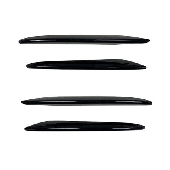 Car Front Bumper AMG Air Inlet Grille Decoration Sticker Strip for Mercedes-Benz E Class W213 2016-2020/E200/E260/E300 (Black)