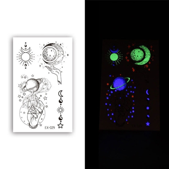 10 PCS Waterproof Color Luminous Tattoo Sticker Face Sticker(EX-029)