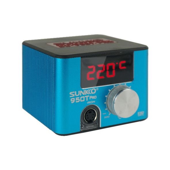 SUNKKO 950T Pro 75W Electric Soldering Iron Station Adjustable Temperature Anti Static, UK Plug(Blue)