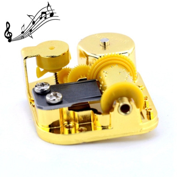 Eight-tone Gold-plated Bar Repair Parts DIY Sky City Paperback Music Box(Happy Birthday)