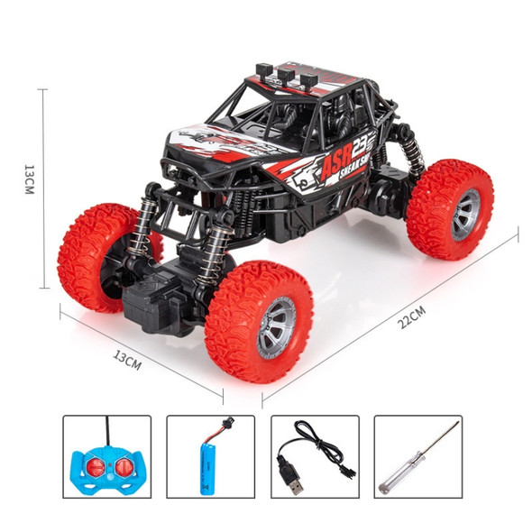 Remote Control Car Drifting Climbing Four-Wheel Drive Off-Road Vehicle Toy For Children, Colour: SUV Red