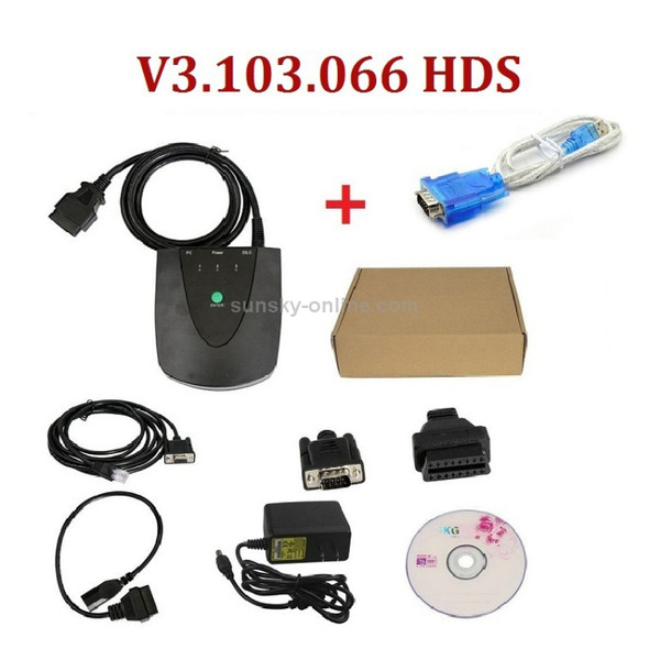 Car V3.103.066 HDS HIM OBD2 Diagnostic Tool with Z-TEK Double Board USB1.1 to RS232 Convert Connector