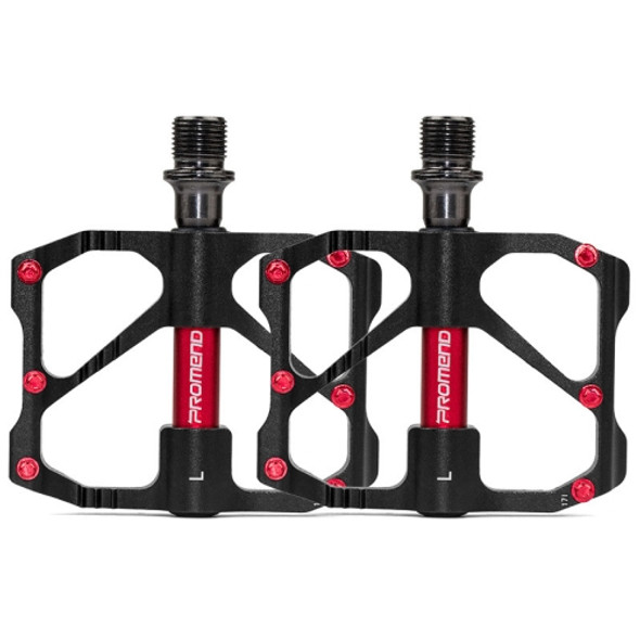 1 Pair PROMEND Mountain Bike Road Bike Bicycle Aluminum Pedals(PD-R87 Black)