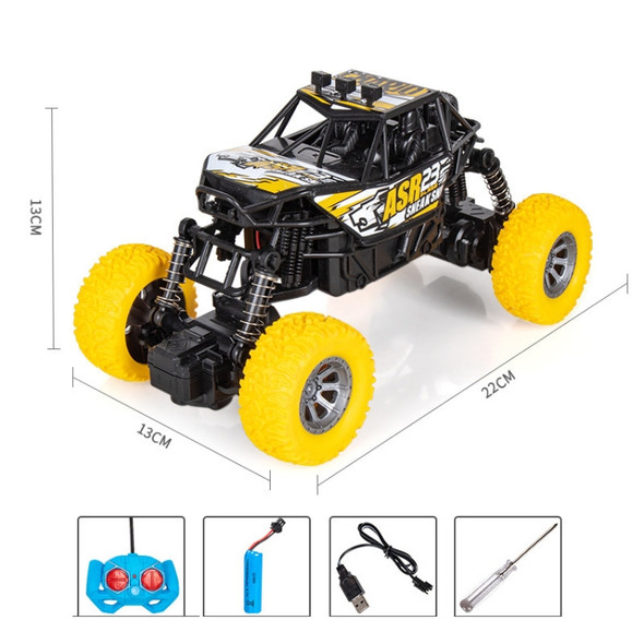 Remote Control Car Drifting Climbing Four-Wheel Drive Off-Road Vehicle Toy For Children, Colour: SUV Yellow