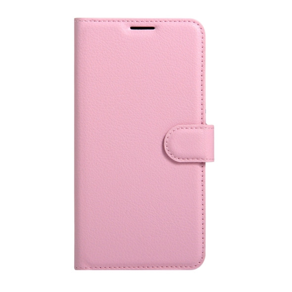 For LG K5 Litchi Texture Horizontal Flip Leather Case with Magnetic Buckle & Holder & Card Slots & Wallet(Pink)